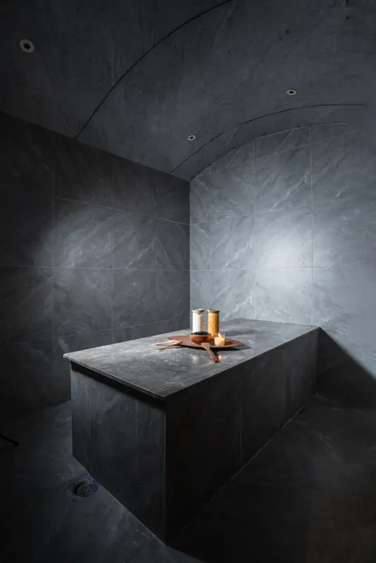 Hammam stone bench